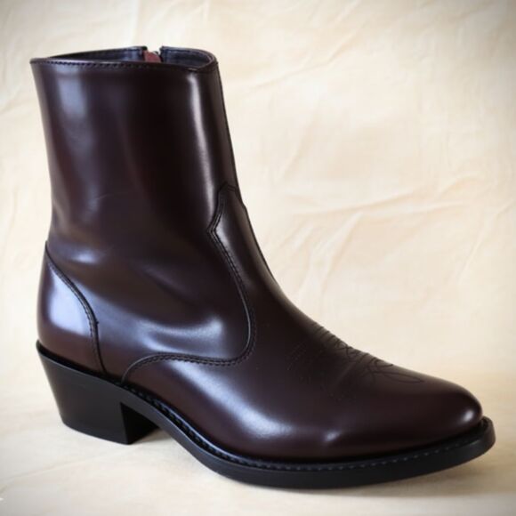 Laredo Leather Boots | Men's 8.5 EW | Brown | Casual Dress Ankle Cowboy Western - Picture 3 of 11